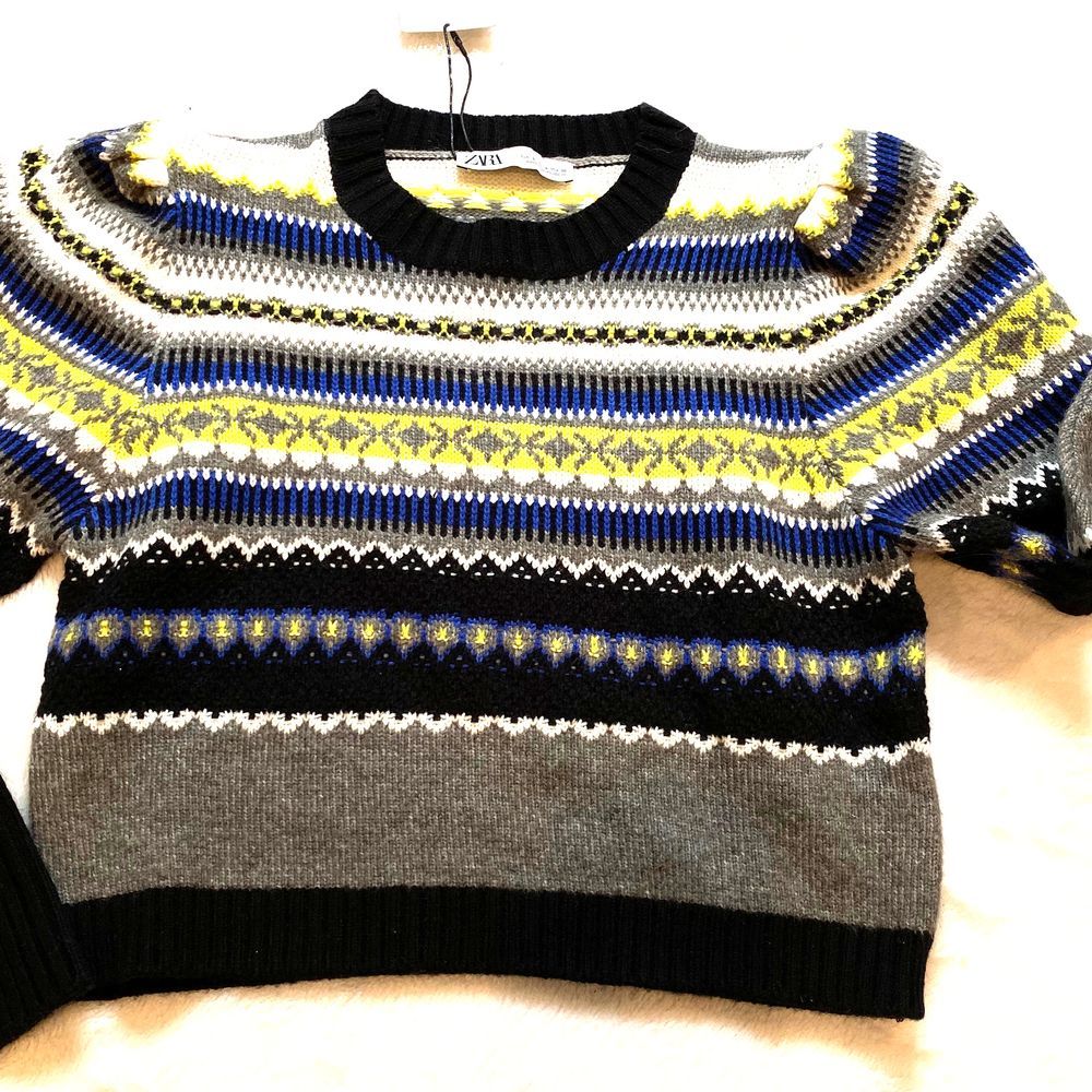 Zara women jacquard sweater ref 2298/109